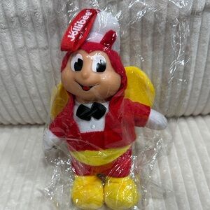 Jollibee Bee - Red and Yellow Mascot Plush Toy. New in sealed bag.